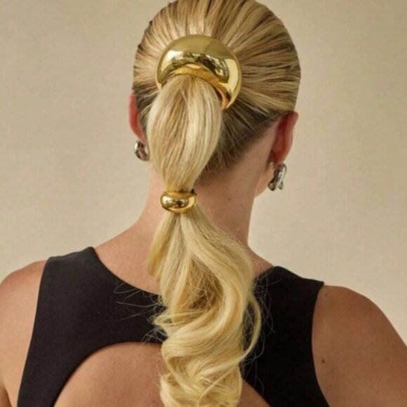 Gold hair tie ✨✨🔥🔥💖💖💖 New - Picture 2 of 5